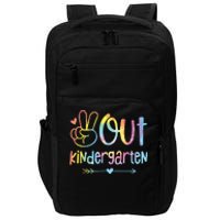 Peace Out Kindergarten Tie Dye Last Day Of School Teacher Impact Tech Backpack