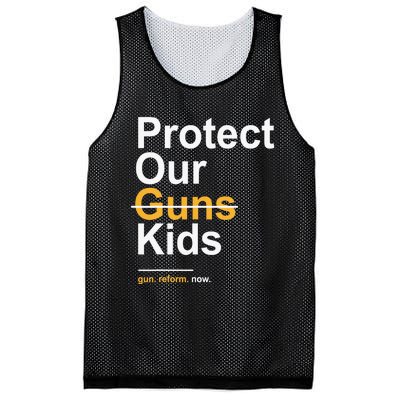 Protect Our Kids Not Guns Gun Control Now End Gun Violence Mesh Reversible Basketball Jersey Tank