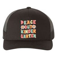 Peace Out Kindergarten Cute Groovy Last Day Of Kindergarten Yupoong Adult 5-Panel Trucker Hat