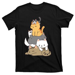 Pile Of Kitty Cats Funny Cute Cat Lover Gift T-Shirt