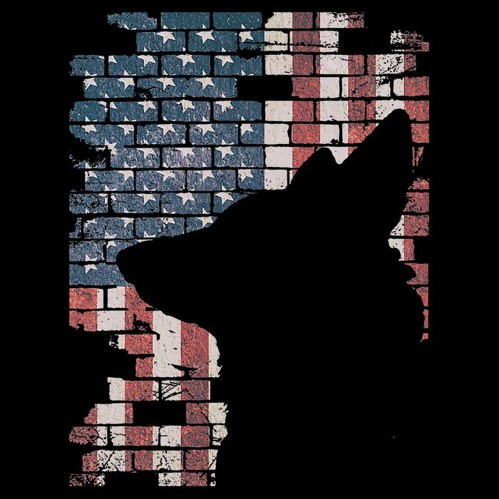 Police Officer K9 Dog Shep PD American Flag Silhouette Print Impact Tech Backpack