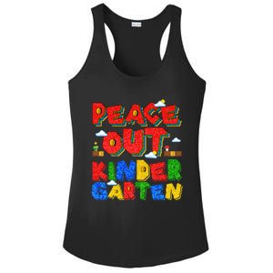 Peace Out Kindergarten Goodbye Kindergarten Hello Summer Gift Ladies PosiCharge Competitor Racerback Tank