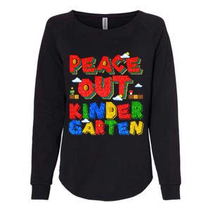 Peace Out Kindergarten Goodbye Kindergarten Hello Summer Gift Womens California Wash Sweatshirt