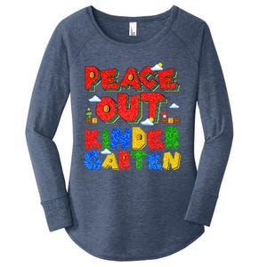 Peace Out Kindergarten Goodbye Kindergarten Hello Summer Gift Women's Perfect Tri Tunic Long Sleeve Shirt