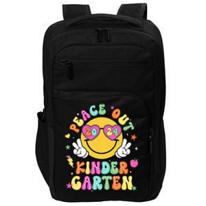 Peace Out Kindergarten Last Day Of Shool Impact Tech Backpack