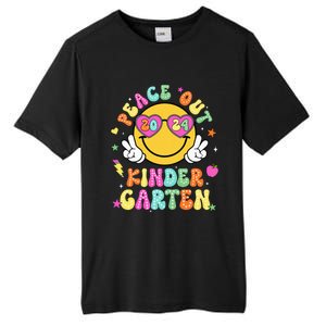 Peace Out Kindergarten Last Day Of Shool Tall Fusion ChromaSoft Performance T-Shirt