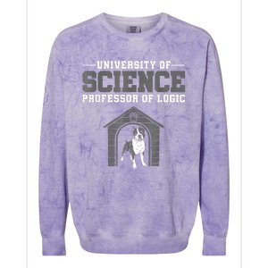 Professor Of Logic At The University Of Science Syllogistic Colorblast Crewneck Sweatshirt