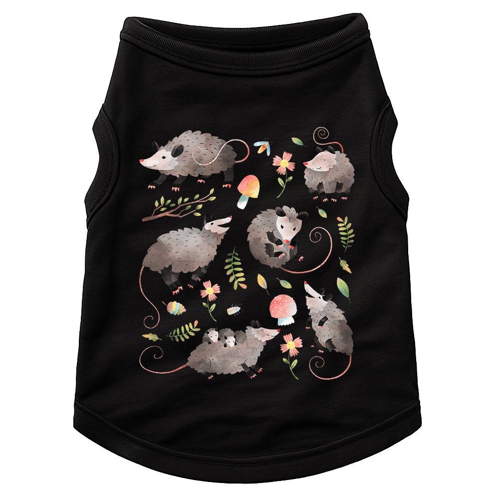 Possum Opossum Lover Owner Cottagecore Kawaii Doggie Tank