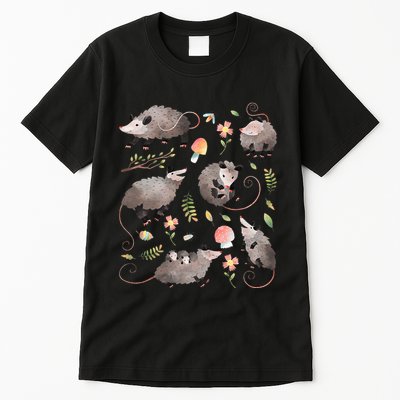 Possum Opossum Lover Owner Cottagecore Kawaii Tall T-Shirt
