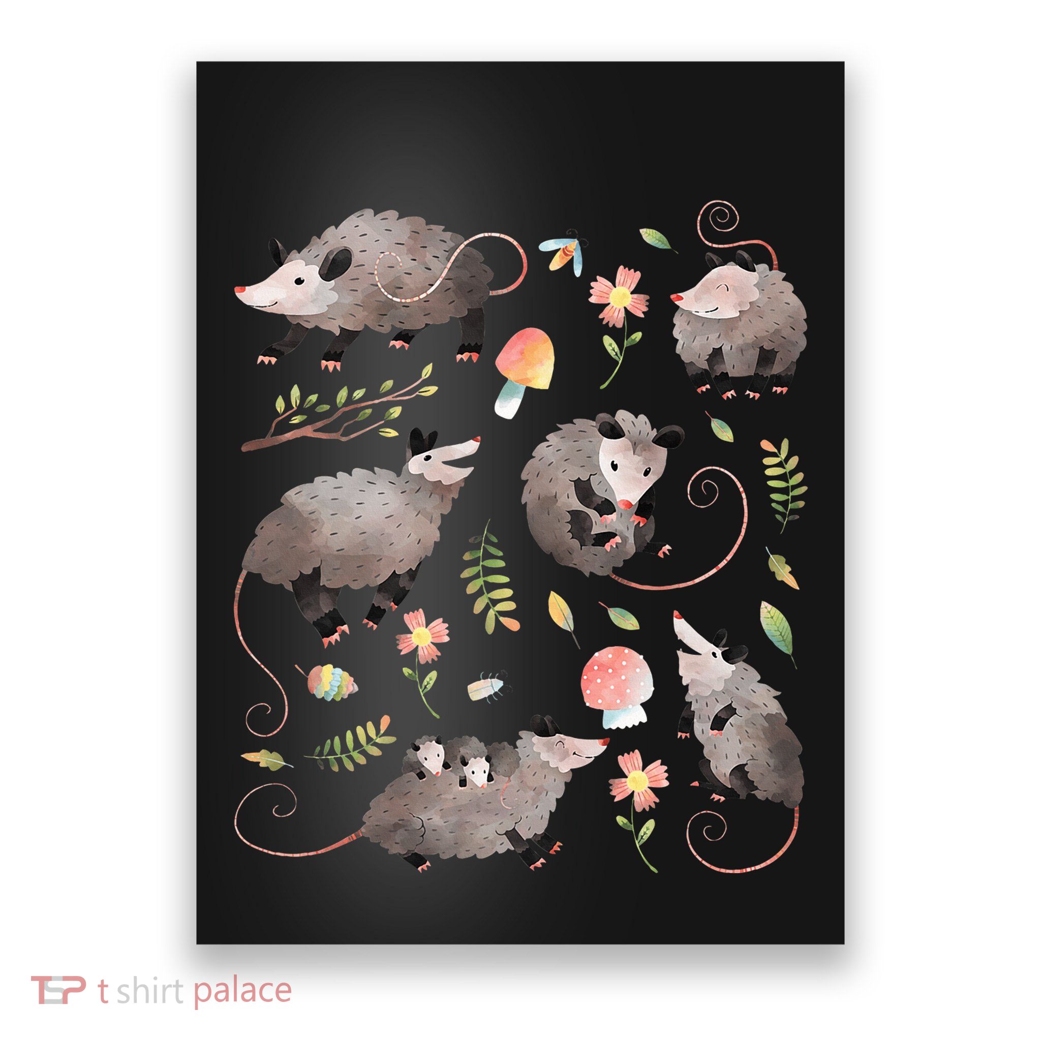 Possum Opossum Lover Owner Cottagecore Kawaii Poster