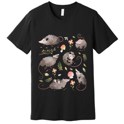 Possum Opossum Lover Owner Cottagecore Kawaii Premium T-Shirt