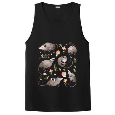 Possum Opossum Lover Owner Cottagecore Kawaii PosiCharge Competitor Tank