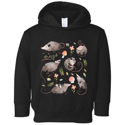 Possum Opossum Lover Owner Cottagecore Kawaii Toddler Hoodie