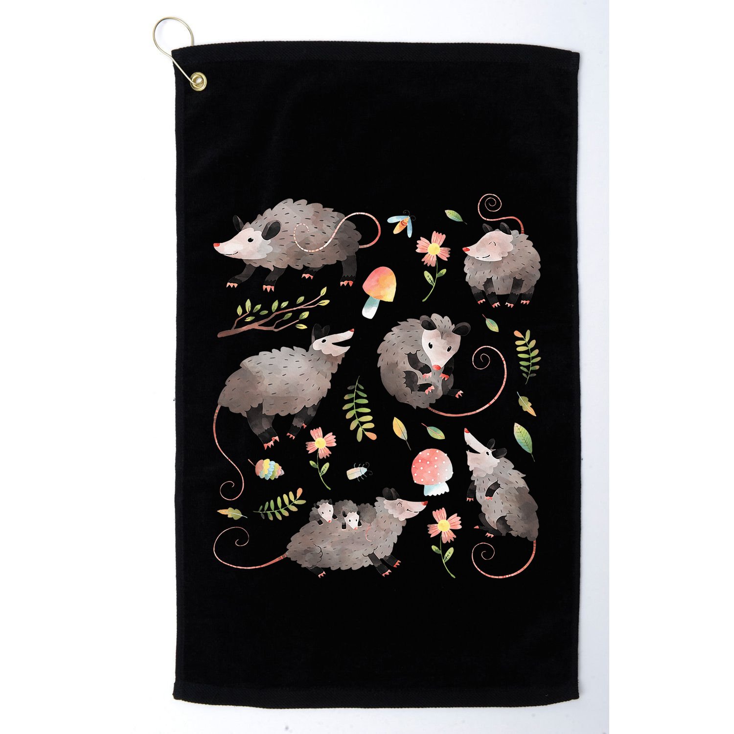 Possum Opossum Lover Owner Cottagecore Kawaii Golf Towel