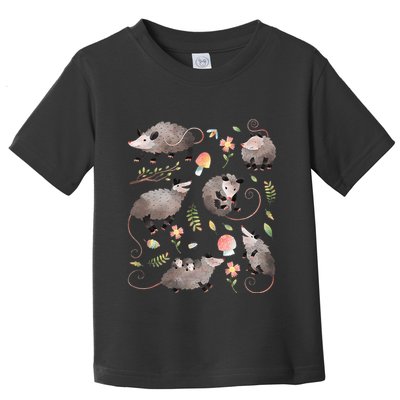 Possum Opossum Lover Owner Cottagecore Kawaii Toddler T-Shirt