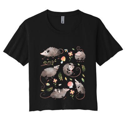 Possum Opossum Lover Owner Cottagecore Kawaii Crop Top