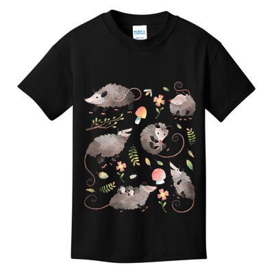 Possum Opossum Lover Owner Cottagecore Kawaii Kids T-Shirt