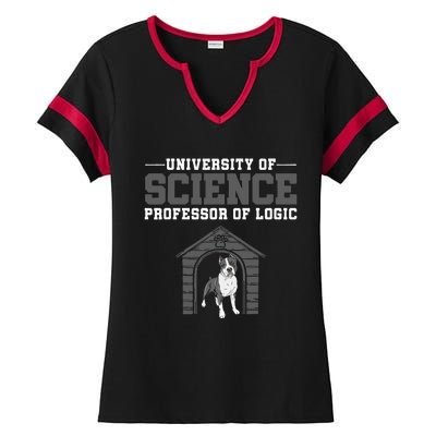 Professor Of Logic At The University Science Syllogistic Ladies Halftime Notch Neck Tee