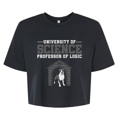 Professor Of Logic At The University Science Syllogistic Bella+Canvas Jersey Crop Tee