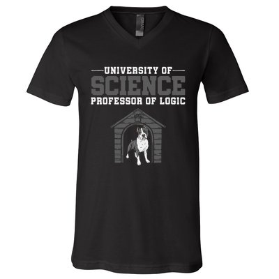 Professor Of Logic At The University Science Syllogistic V-Neck T-Shirt