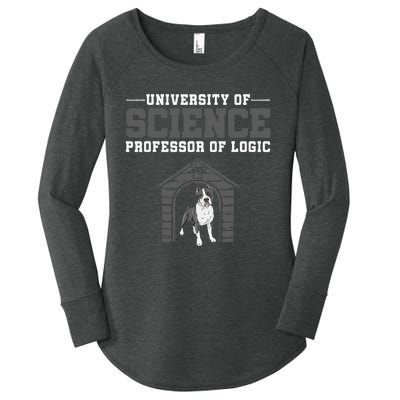 Professor Of Logic At The University Science Syllogistic Women's Perfect Tri Tunic Long Sleeve Shirt