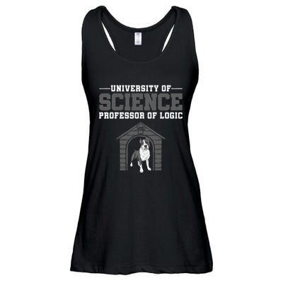 Professor Of Logic At The University Science Syllogistic Ladies Essential Flowy Tank
