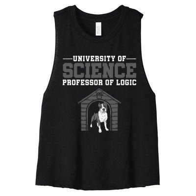 Professor Of Logic At The University Science Syllogistic Women's Racerback Cropped Tank