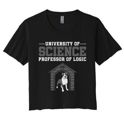 Professor Of Logic At The University Science Syllogistic Women's Crop Top Tee