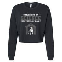 Professor Of Logic At The University Science Syllogistic Cropped Pullover Crew
