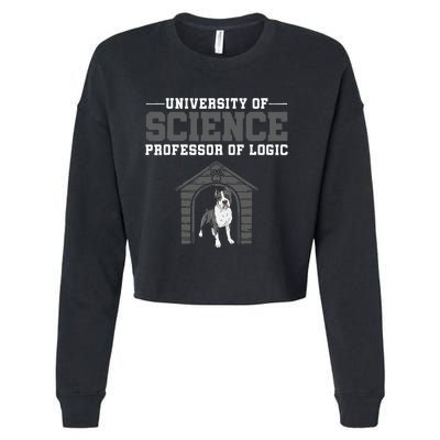 Professor Of Logic At The University Science Syllogistic Cropped Pullover Crew