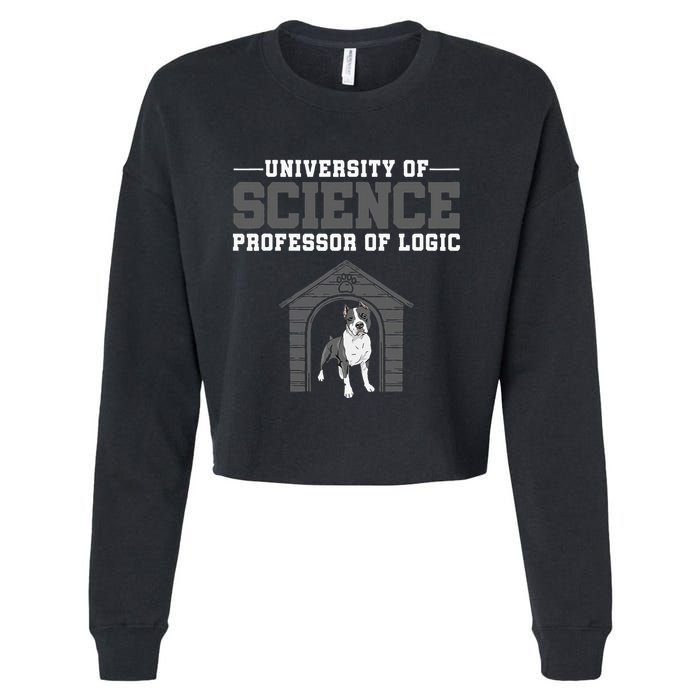 Professor Of Logic At The University Science Syllogistic Cropped Pullover Crew