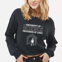 Professor Of Logic At The University Science Syllogistic Cropped Pullover Crew