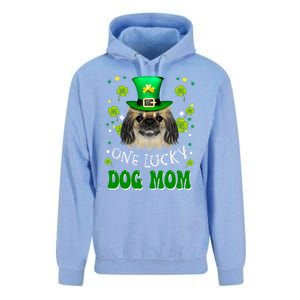 Pekingese One Lucky Dog Mom Funny Dogs Lover St Patricks Day Gift Unisex Surf Hoodie