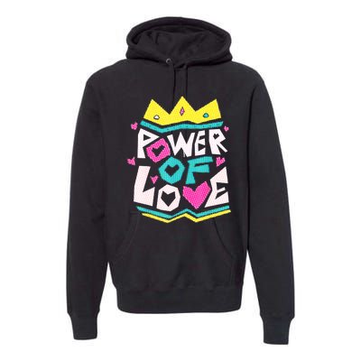 POWER OF LOVE Valentines Day Women I Love You Premium Hoodie