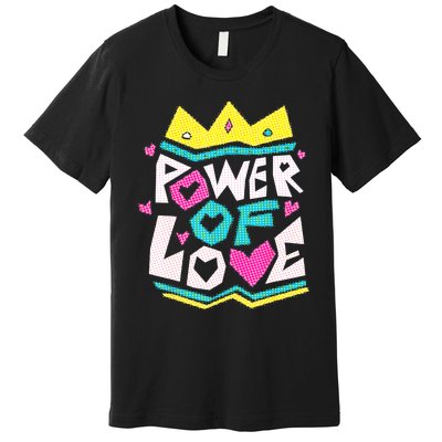 POWER OF LOVE Valentines Day Women I Love You Premium T-Shirt