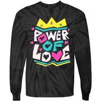 POWER OF LOVE Valentines Day Women I Love You Tie-Dye Long Sleeve Shirt