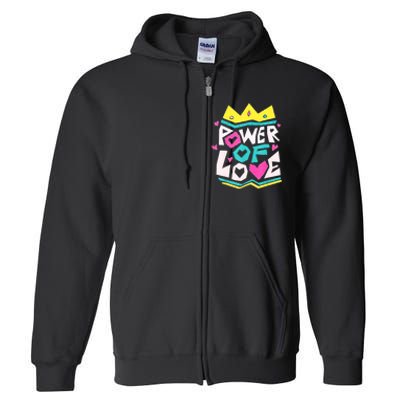 POWER OF LOVE Valentines Day Women I Love You Full Zip Hoodie