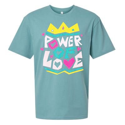 POWER OF LOVE Valentines Day Women I Love You Sueded Cloud Jersey T-Shirt