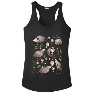 Possum Opossum Lover Owner Cottagecore Cute Kawaii Ladies PosiCharge Competitor Racerback Tank
