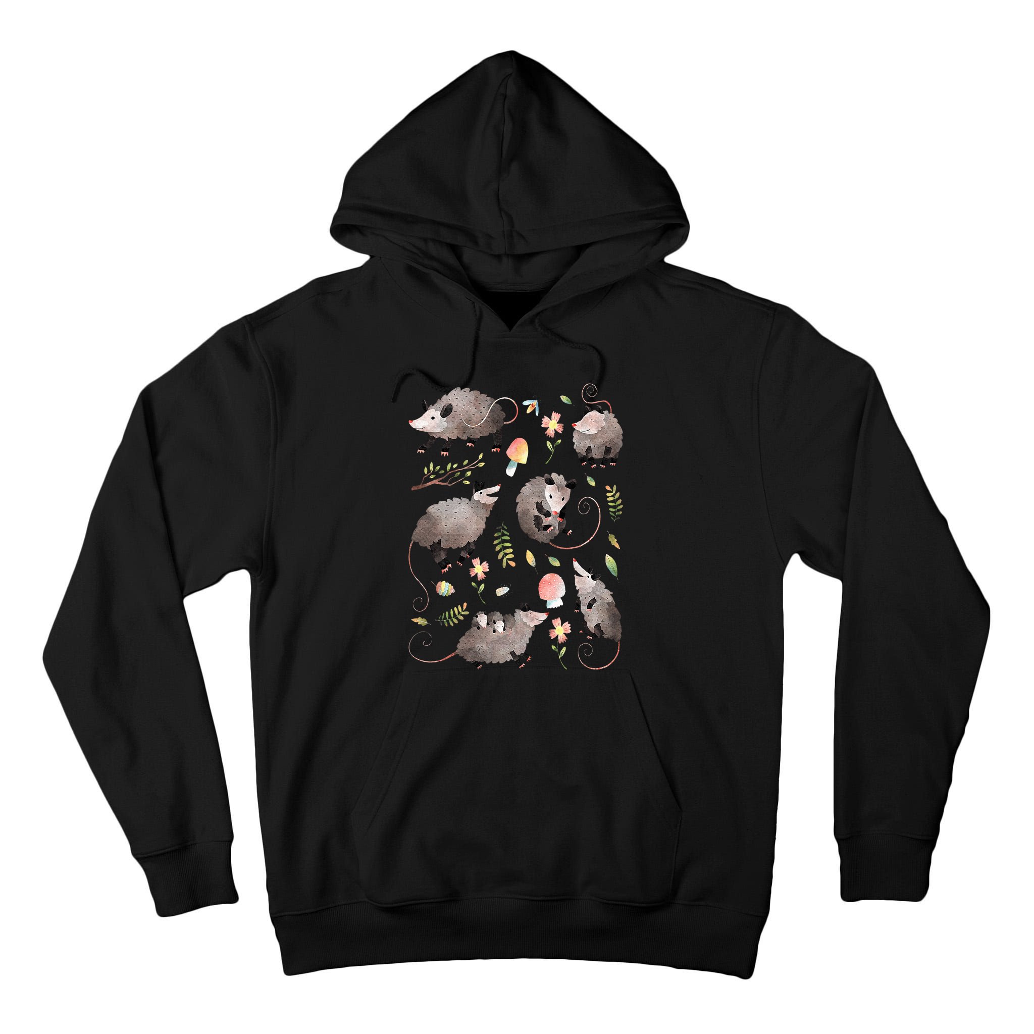 Possum Opossum Lover Owner Cottagecore Cute Kawaii Tall Hoodie