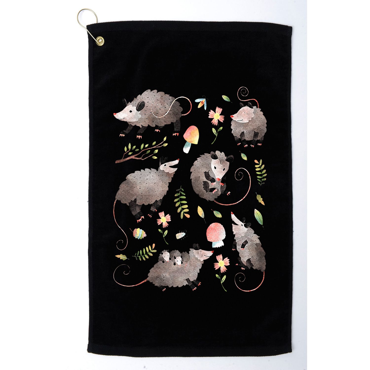 Possum Opossum Lover Owner Cottagecore Cute Kawaii Golf Towel