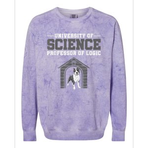 Professor Of Logic At The University Of Science Syllogistic Colorblast Crewneck Sweatshirt