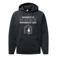 Professor Of Logic At The University Of Science Syllogistic Performance Fleece Hoodie