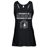 Professor Of Logic At The University Of Science Syllogistic Ladies Essential Flowy Tank