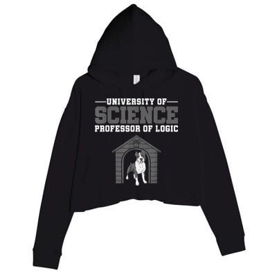 Professor Of Logic At The University Of Science Syllogistic Crop Fleece Hoodie