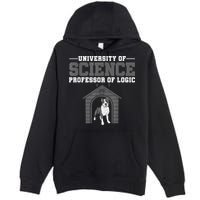 Professor Of Logic At The University Of Science Syllogistic Premium Pullover Hoodie