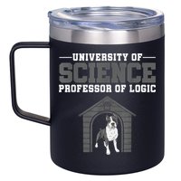 Professor Of Logic At The University Of Science Syllogistic 12oz Stainless Steel Coffee Mug