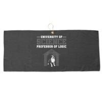 Professor Of Logic At The University Of Science Syllogistic Large Microfiber Waffle Golf Towel