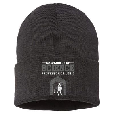 Professor Of Logic At The University Of Science Syllogistic Sustainable Knit Beanie