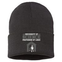Professor Of Logic At The University Of Science Syllogistic Sustainable Knit Beanie